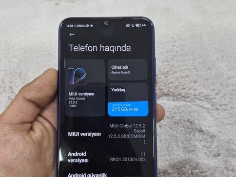 Xiaomi Redmi Note 8 Neptune Blue 64GB/4GB
