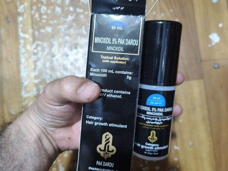 "Minoxidil" saç çıxaran serum