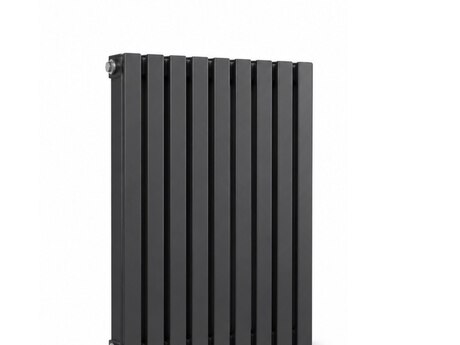 Alüminium dekorativ radiator qrafit, dikey və yatay asıla bilən (Ukrayna)