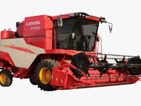 LOVOL GV100 taxılyığan kombayn təyinatı taxıl yığan başlıqlı