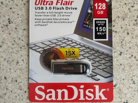 128 GB flaş kart Sandisk