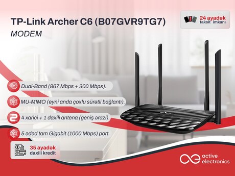 Router TP-Link Archer C6 AC1200 (B07GVR9TG7)