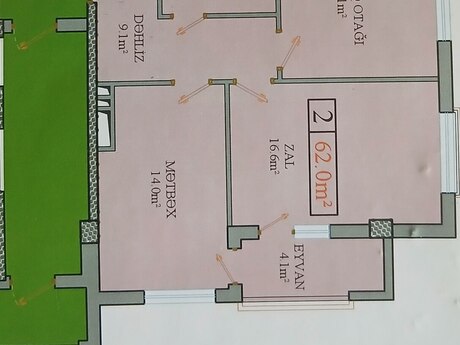 Suraxanıda 2 otaqlı yeni tikili mənzil satılır, 62 m², 110 000 AZN, şəkil 4 / 12
