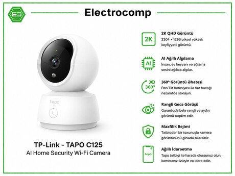 TP-Link TAPO C125 – AI Home Security Wi-Fi Camera