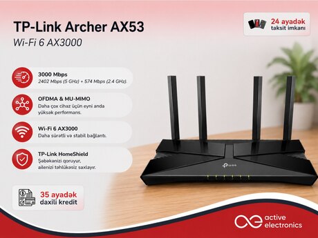 Router TP-Link Archer AX53 Wi-Fi 6 AX3000