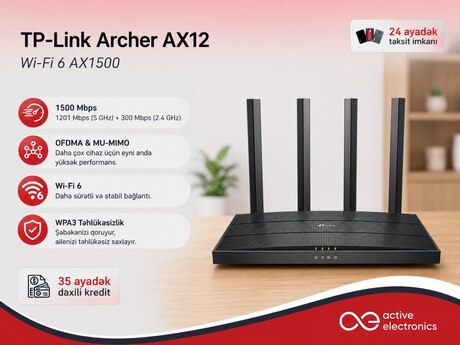 Router TP-Link Archer AX12 Wi-Fi 6 AX1500