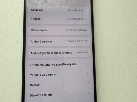 Xiaomi Redmi Note 12 5G Onyx Gray 128GB/4GB