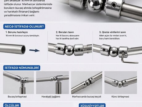 16 mm Paslanmaz Şarlı Aksesuar 