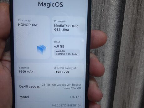 Honor X6c Midnight Black 256GB/8GB