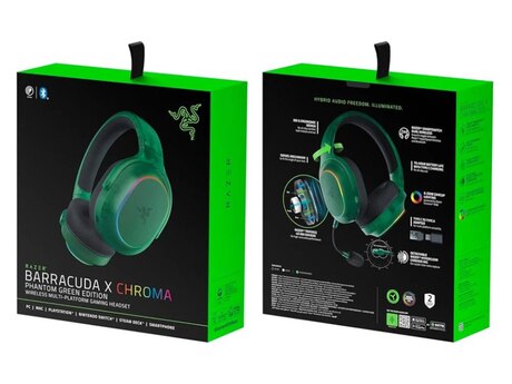 Razer Barracuda X Chroma Phantom Green Edition — Wireless / Bluetooth / RGB