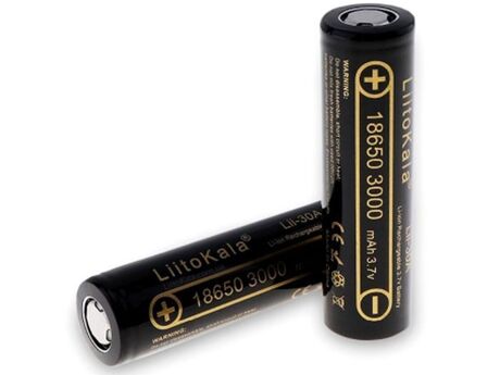 18650 3000mAh 3.7V Li-ion təkrar doldurulan batareyası