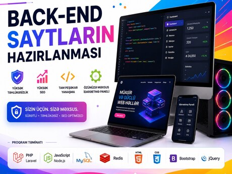 Back-End saytların hazırlanması | SEO + təhlükəsizlik