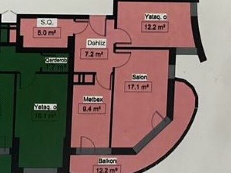 Diamanti Residence kompleksində 2 otaqlı yeni tikili mənzil satılır, 78 m², 87 000 AZN, şəkil 4 / 10