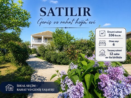 6 otaq · 336 m² · 1/1 mərtəbə, Maştağa