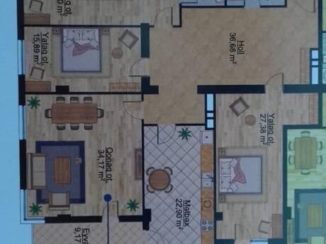 Azadlıq Prospektidə 4 otaqlı yeni tikili mənzil satılır, 192 m², 495 000 AZN, şəkil 4 / 12