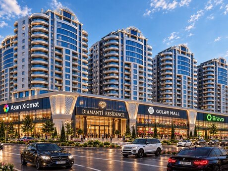 Diamanti Residence kompleksində 2 otaqlı yeni tikili mənzil satılır, 101 m², 120 000 AZN, şəkil 2 / 12