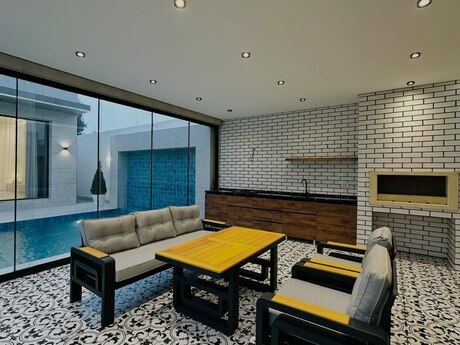 Mərdəkanda 5 otaqlı həyət evi kirayə verilir, 350 m², 1 000 AZN/ay, şəkil 2 / 12