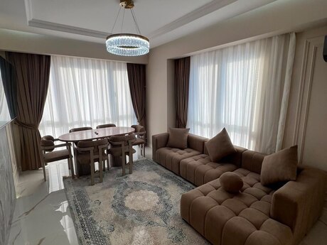 3-room new-build apartment for rent in City Garden, 120 m², 1 200 AZN/mo, photo 5 / 11