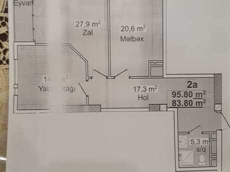 Avant Vista kompleksində 2 otaqlı yeni tikili mənzil satılır, 95,8 m², 250 000 AZN, şəkil 4 / 8