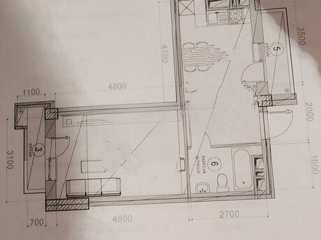MİDA Hövsan kompleksində 2 otaqlı yeni tikili mənzil satılır, 40 m², 100 000 AZN, şəkil 5 / 9