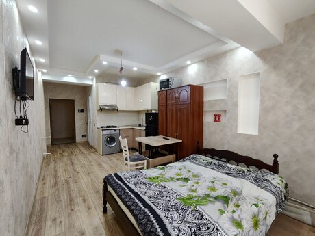 Abşeronda 1 otaqlı yeni tikili mənzil kirayə verilir, 30 m², 300 AZN/ay, şəkil 2 / 3