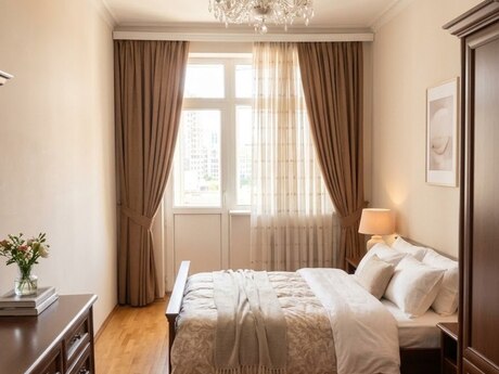 3-room new-build apartment for rent in Nizami, 140 m², 1 000 AZN/mo, photo 5 / 11