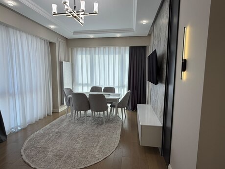 City Garden kompleksində 3 otaqlı yeni tikili mənzil kirayə verilir, 100 m², 1 400 AZN/ay, şəkil 2 / 12