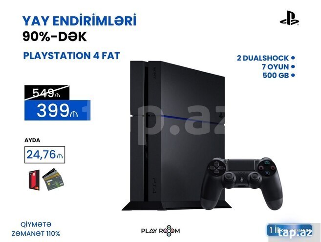 Sony PlayStation Fat 500GB: 399 AZN PlayRoom Магазины — Баку