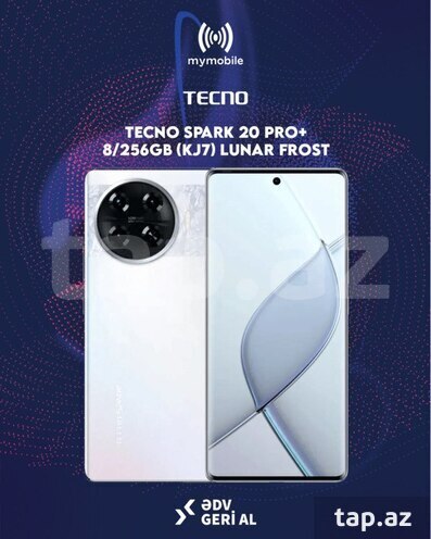 Tecno Spark 20 Pro+ Lunar Frost 256GB/8GB: 444 AZN My Mobile MMC