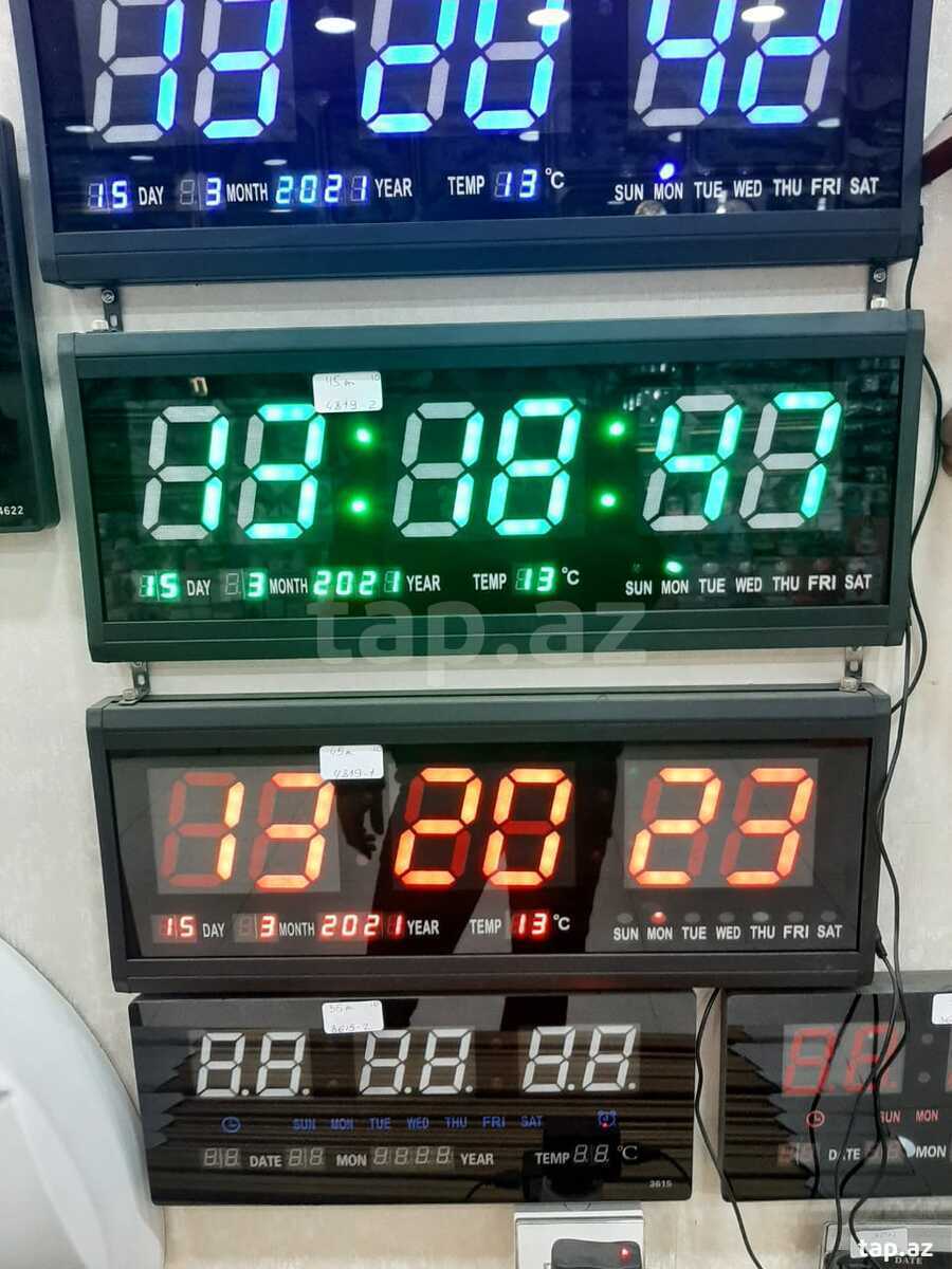 Led lövhəli elektron saat "FH74"
