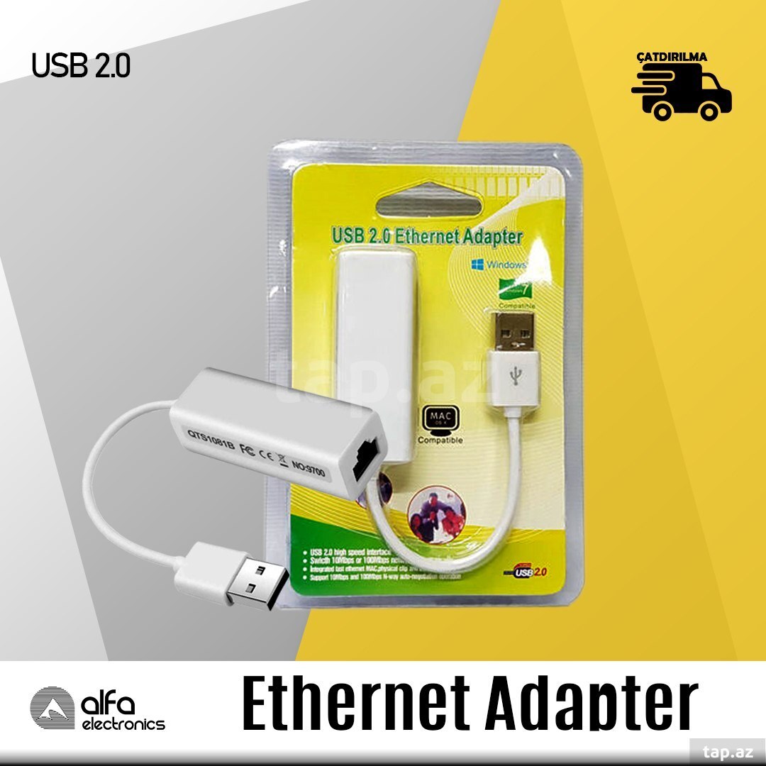 USB 2.0 ethernet lan adapter