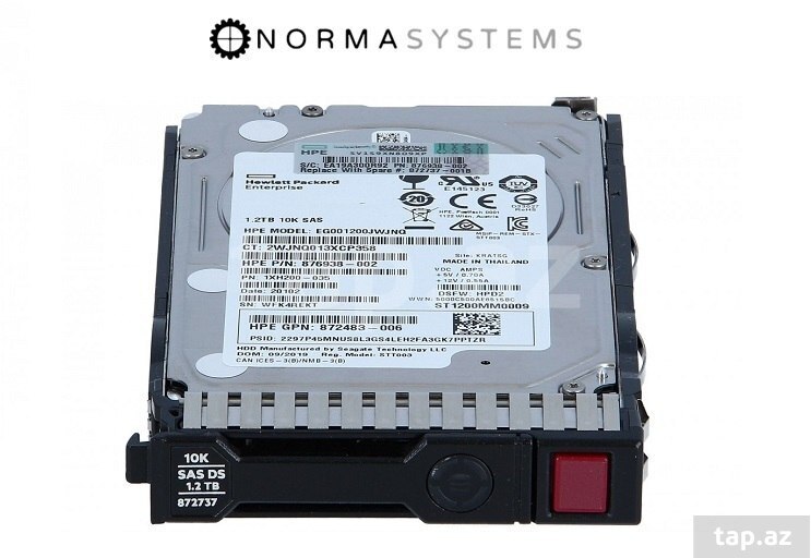 Server HDD |HPE 1.2TB SAS 12G 10k| SFF G8-G10 2.5 SAS