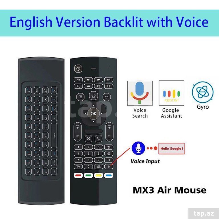 Keyboard air mouse "MX3 Vioce+Backlight " (3)