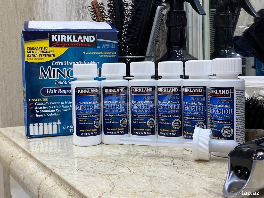 "Minoxidil Kirkland" saç və saqqal çıxarıcı (4)
