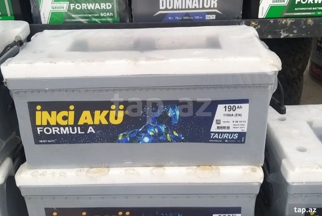 Akkumulyator "İnci akü 12 v 190 ah "