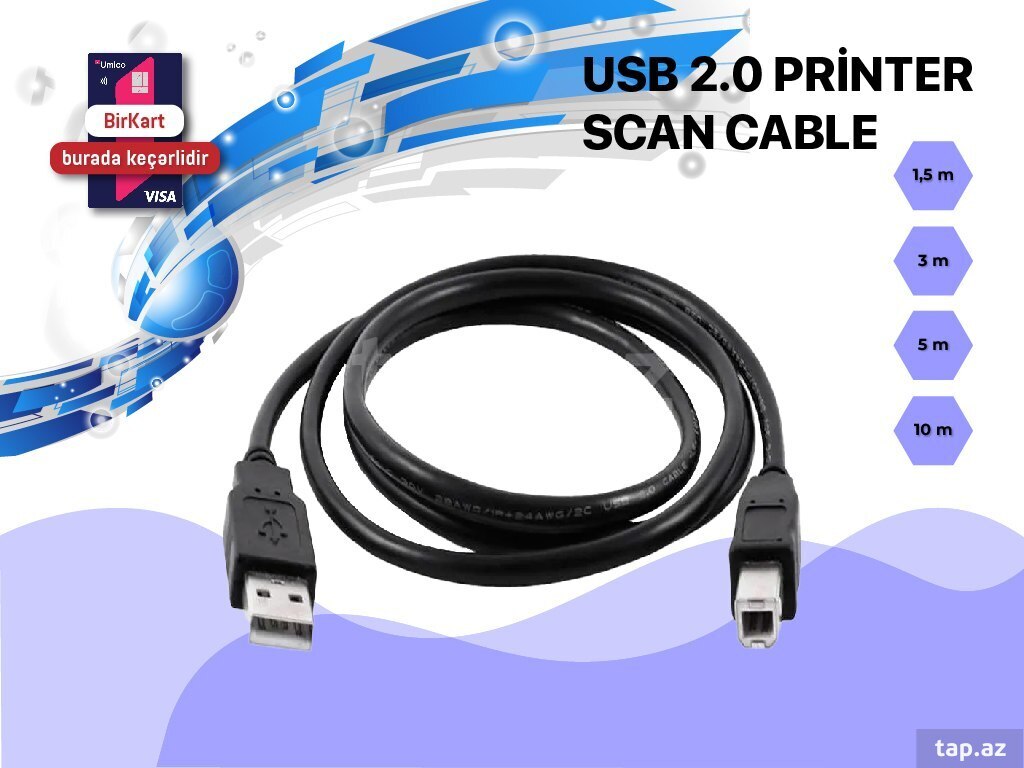 Printer üçün USB KABEL