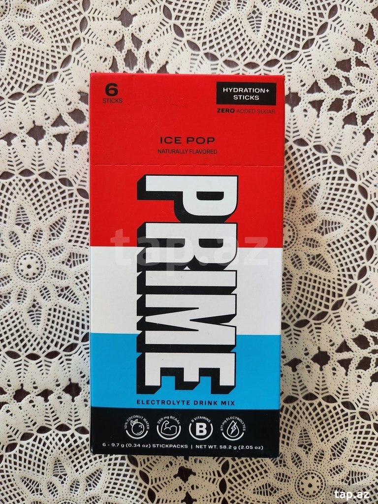 Prime Hydration+ Sticks, Ice Pop - 9.7 G