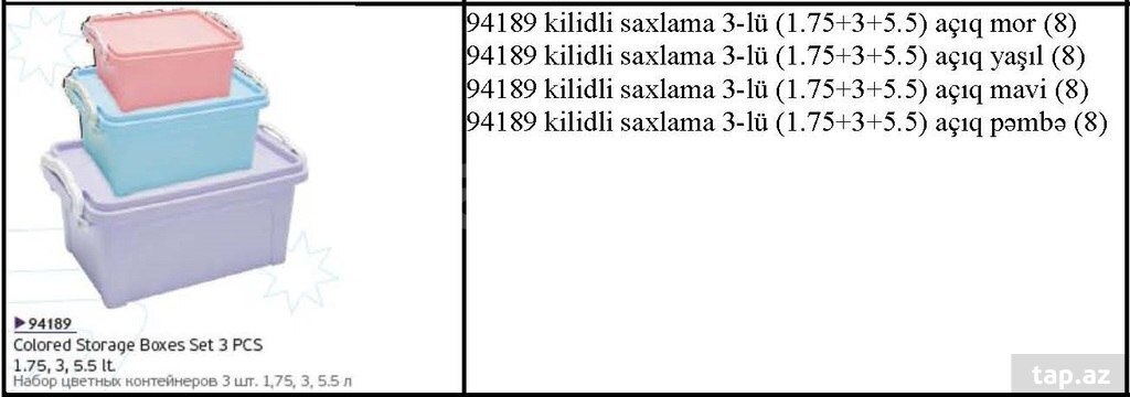 Saxlama qabları (24)