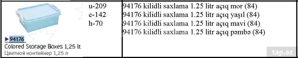 Saxlama qabları (15)