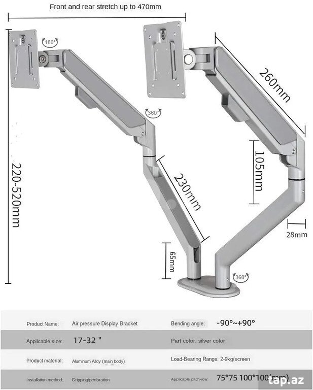 "M11B" dual monitor tutacağı (10)