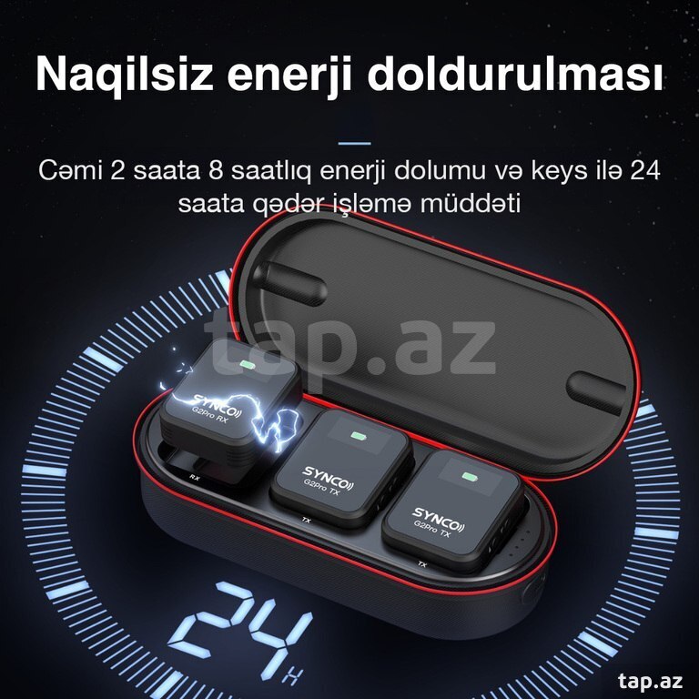 “Synco G2 A2 Pro” simsiz yaxa mikrofonu (2 nəfərlik) (11)