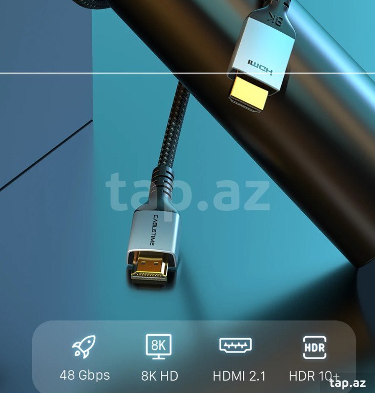 Kabel "HDMI 2.1 4K/144Hz 48Gbps" (5)