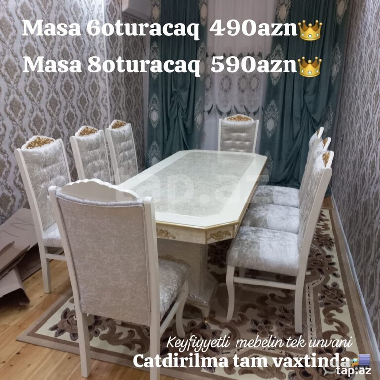 Masa və oturacaqlar