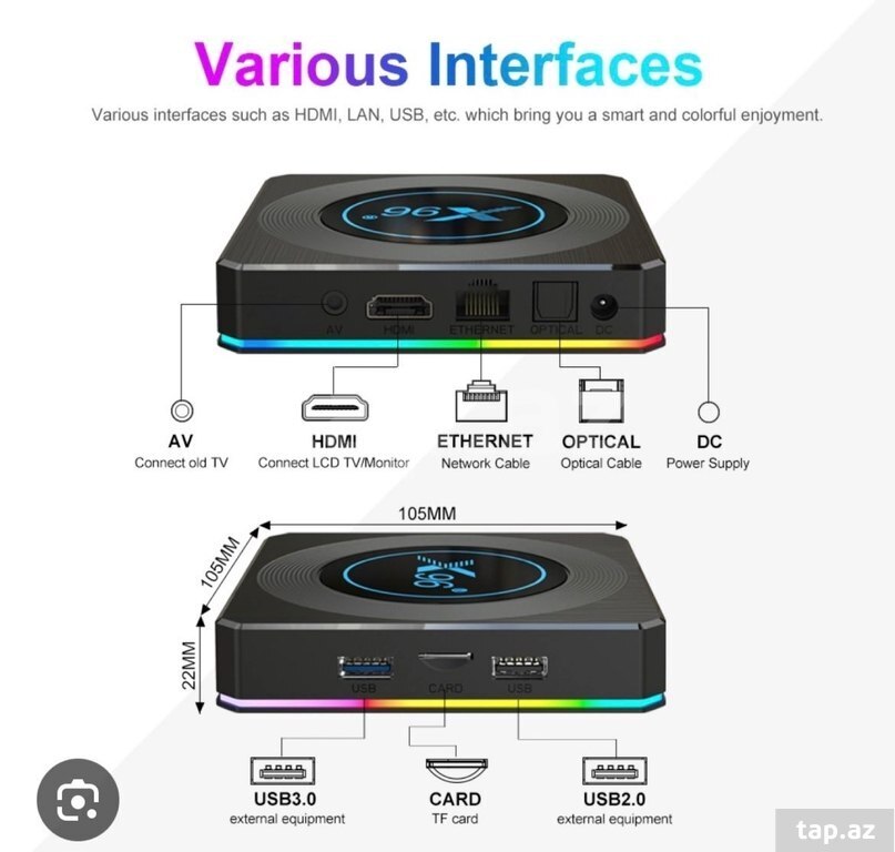 Android TV box 8 RAM 128 GB ANDROİD 12 (13)