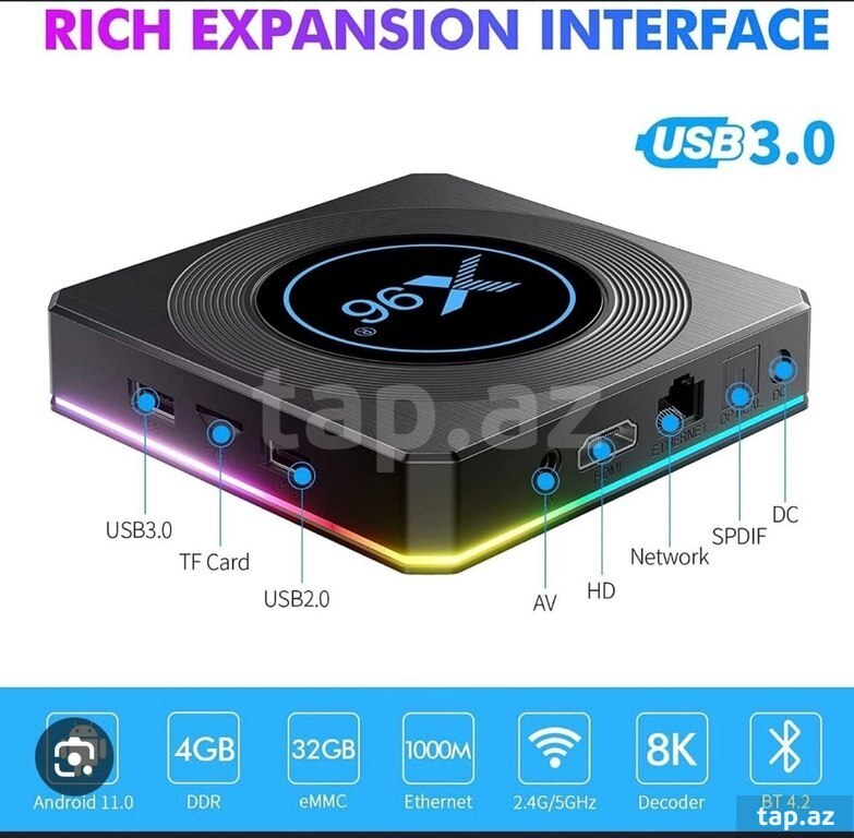 Android TV box 8 RAM 128 GB ANDROİD 12 (14)