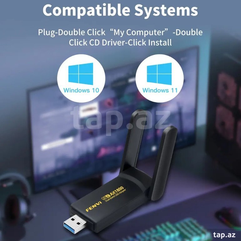 Dongle USB Wi-Fi 6 1800Mb (4)