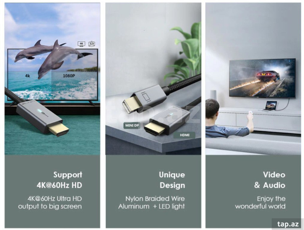 Kabel 4K 60hz "Mini Display to HDMI" (12)