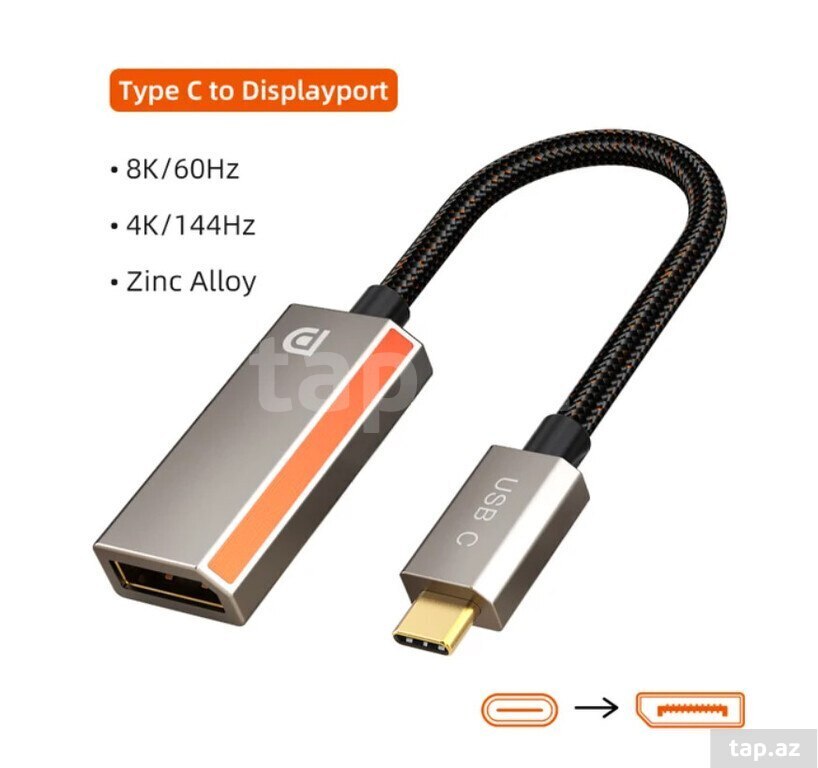 Konvertor  "Display Port to TypeC 8K 60hz" (6)