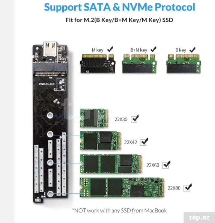 SSD box M.2 Sata Orico Type-C USB 3.0 (4)