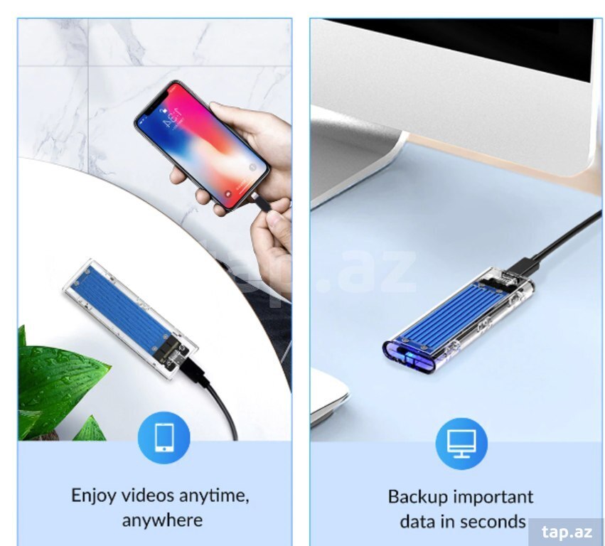 SSD box M.2 Sata Orico Type-C USB 3.0 (3)